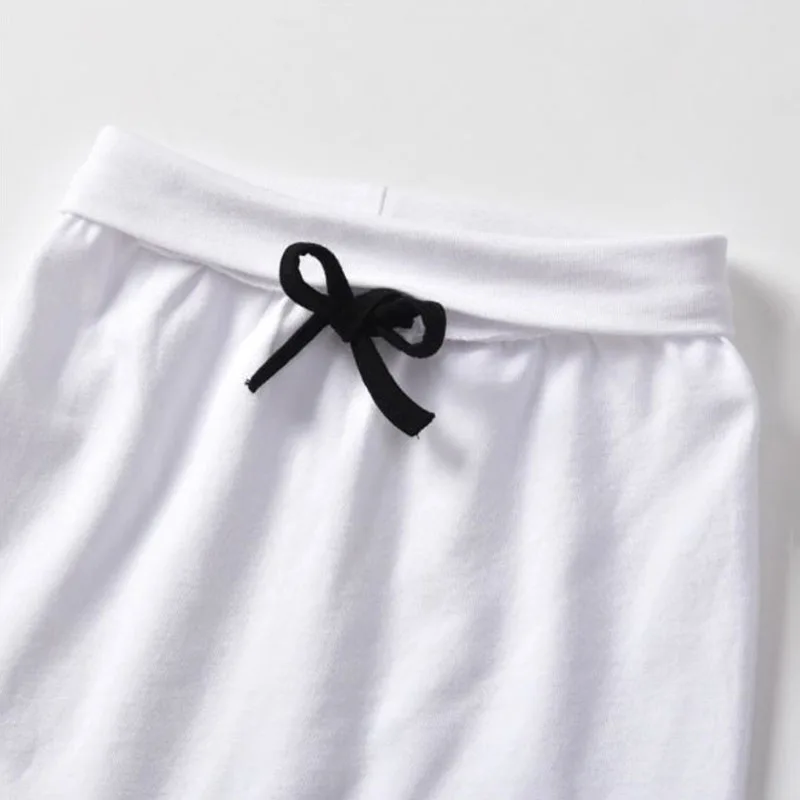 Clouds Print Shirt Tie Knot Pants with Hat - Image 5