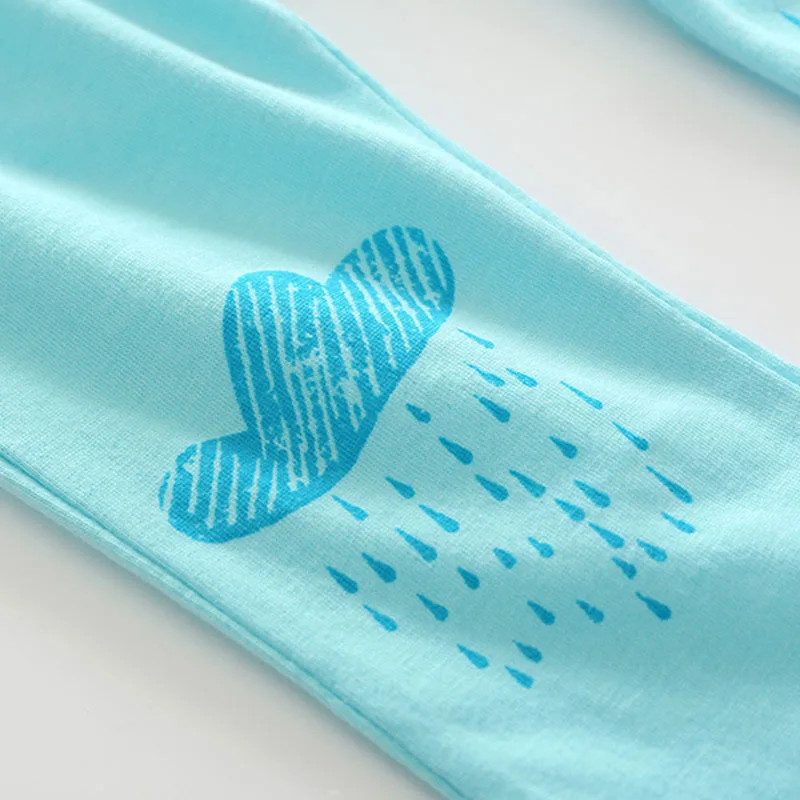 Pink Rainy Day Long Sleeves Top Cloudy Pullover Pants - Image 10