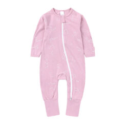 Baby Constellation Print Sleepwear Zip Up Jumpsuit