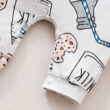 Baby Cookies Milk Pattern Pajamas Romper