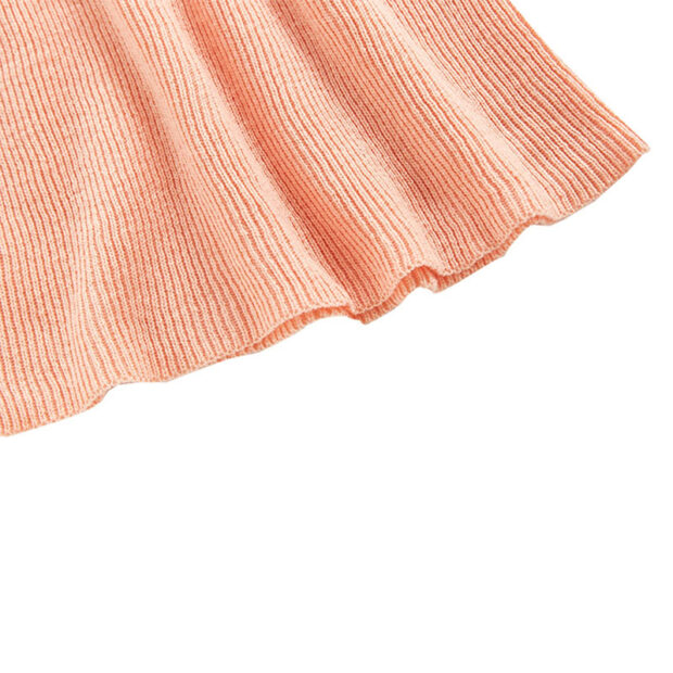 Cotton Mix Knitted Strap Dress Sleeveless - Image 3