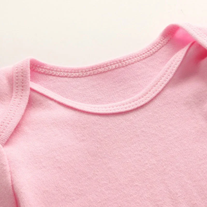 Cartoon Spring Flower Print Long Sleeves Onesie Bodysuit 7pcs - Image 2