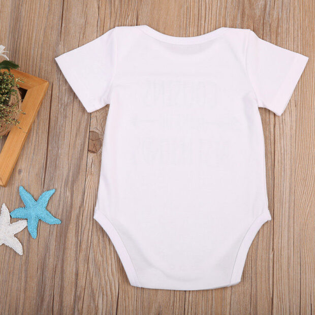 Funny Saying Cousins Make Best Friends Onesie Long Sleeve - Image 2