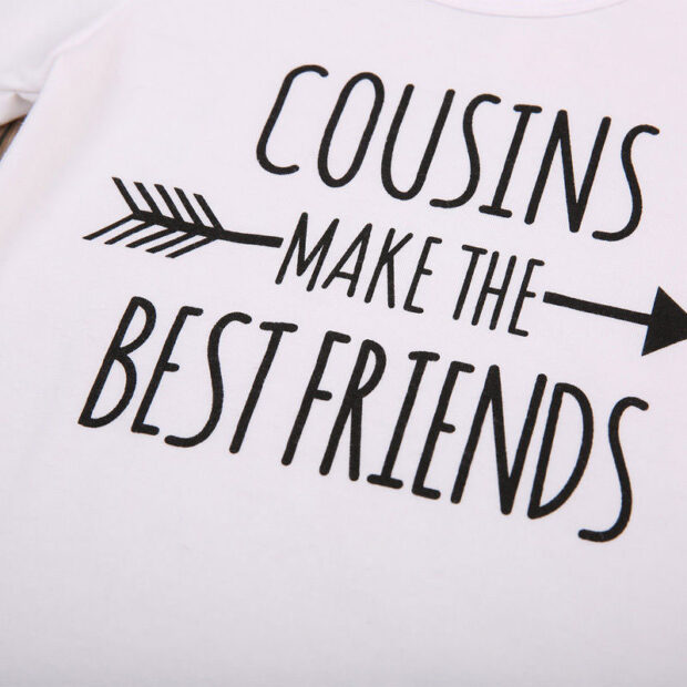 Funny Saying Cousins Make Best Friends Onesie Long Sleeve - Image 4