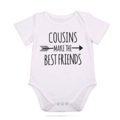 Funny Saying Cousins Make Best Friends Onesie Long Sleeve