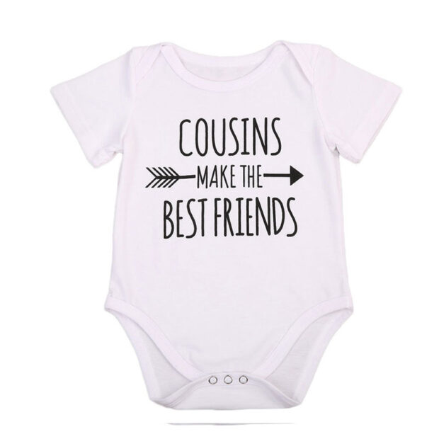 Funny Saying Cousins Make Best Friends Onesie Long Sleeve