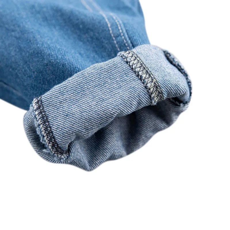 Cowboy Denim Overalls Jeans Long Sleeve - Image 5