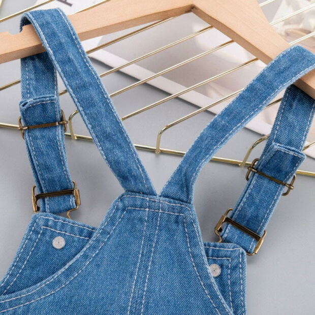 Cowboy Denim Overalls Jeans Long Sleeve - Image 3