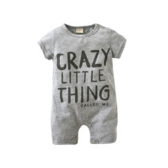Baby Romper Crazy Little Thing Letter Print
