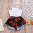 Baby Girl Sleeveless Rose Onesie