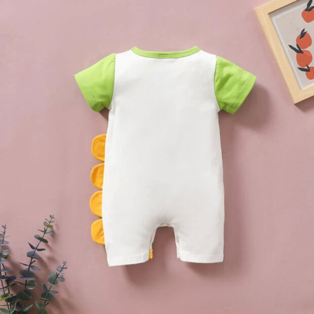 Baby Crocodile Print Pajamas Romper