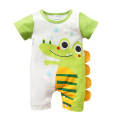 Crocodile Print Pajamas Romper Short Sleeve