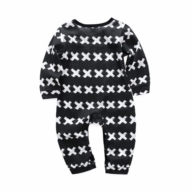 Baby Crosses Print Sleepwear