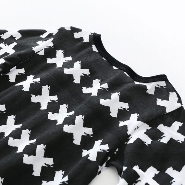 Baby Crosses Print Sleepwear