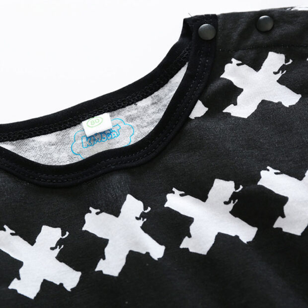 Baby Crosses Print Sleepwear