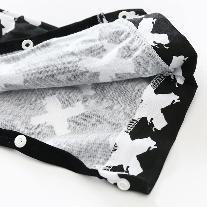 Long Sleeves Crosses Print Jumpsuit Playsuit - Image 8