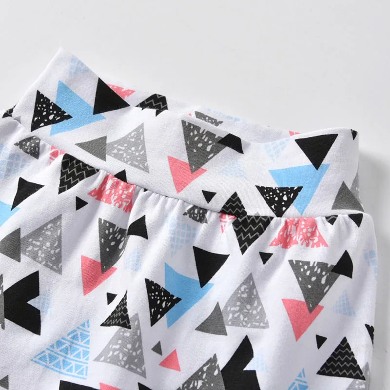 Daddy is My Hero Shirt Pyramid Print Harem Pants with Ribbon Headband - Image 7