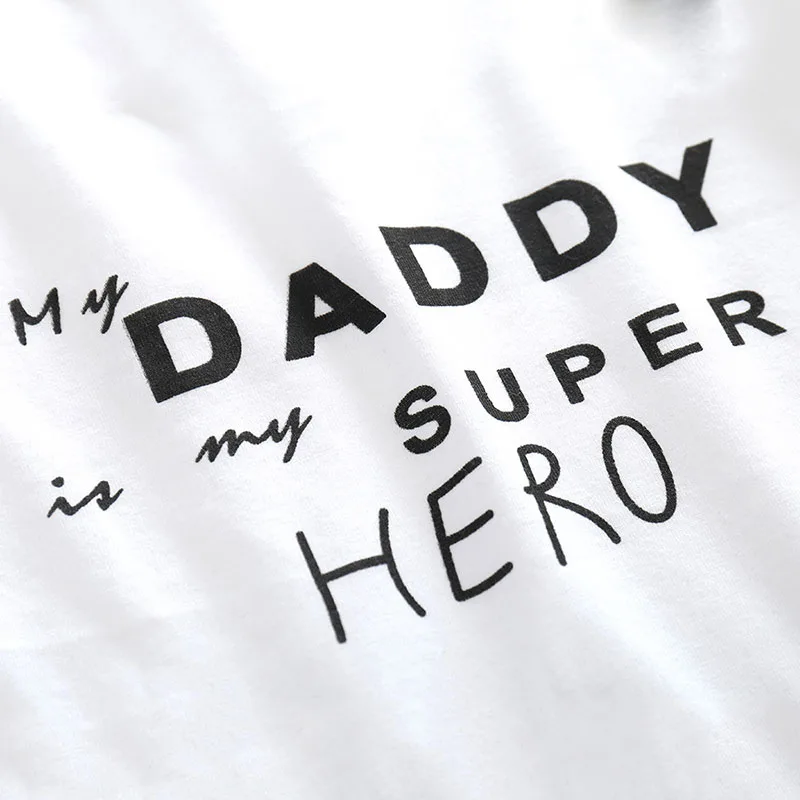 My Daddy is Super Hero Mid Sleeve Sweater Harem Pants - Image 4