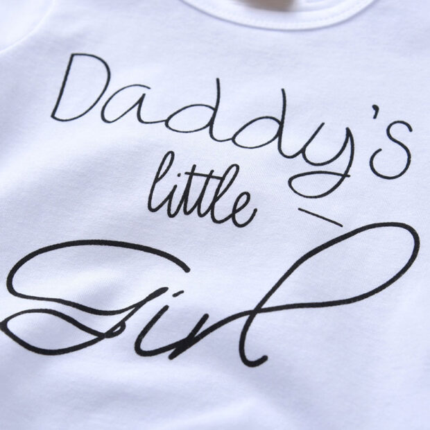 Baby Daddy Little Girl Shirt & Pants Outfit