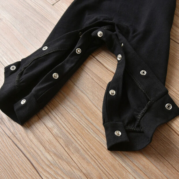 Daddy's Mini Letter Print Jumpsuit Sleepwear Long Sleeve - Image 4
