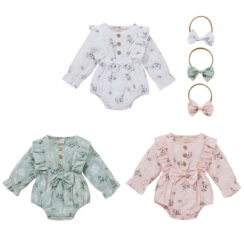 Baby Daisy Flower Pattern Romper