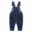 Baby Denim Suspenders & Stripe Top