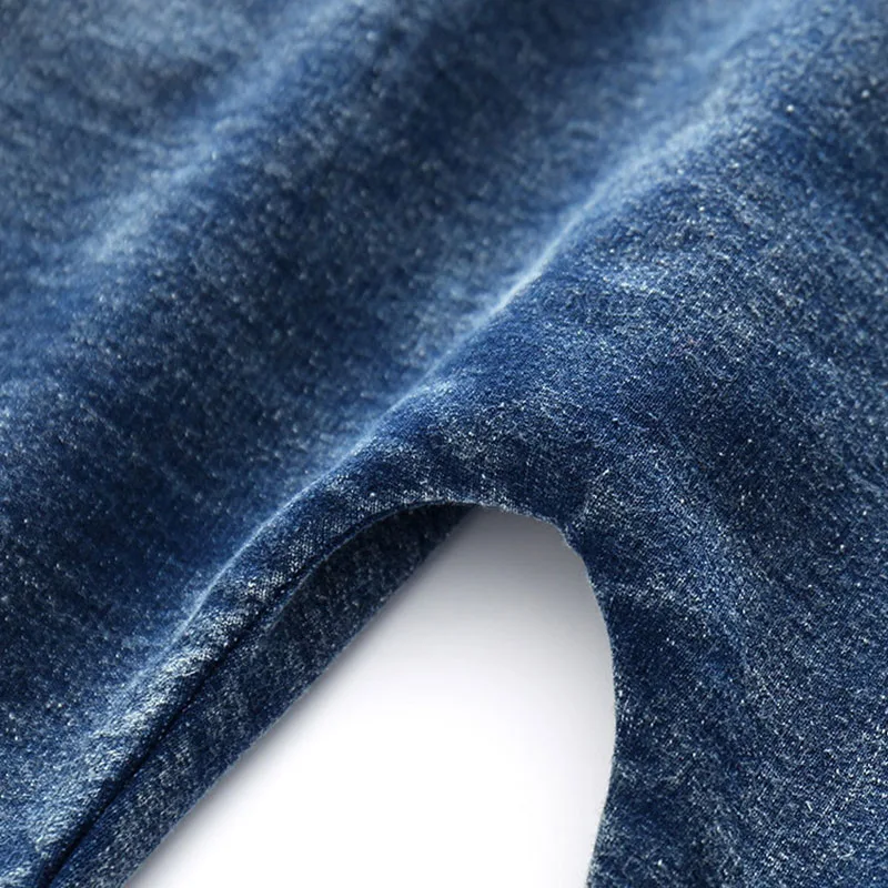 Long Sleeves Denim Hoody Zipper Overall Jumpsuit Outerwear - Image 8