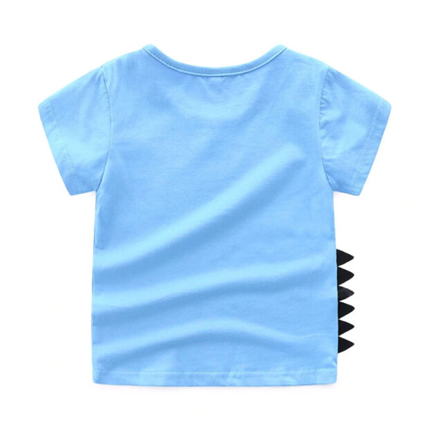 Baby Dino Disco Print T-Shirt & Denim Jeans 2 pcs Set - Image 3