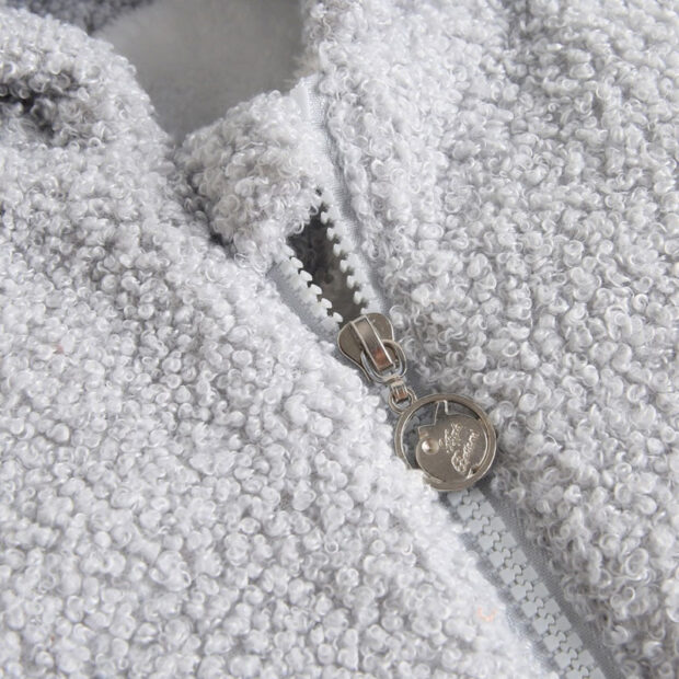 Dinosaur Warm Hooded Fleece Jacket Long Sleeve - Image 4
