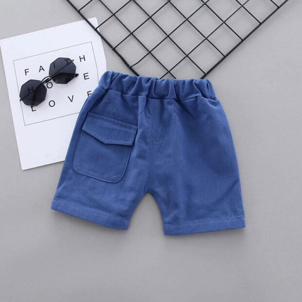 Dinosaur Print Button Up Shirt & Elastic Shorts Short Sleeve Outfit - Image 6