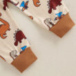 MyLoveHoney Baby Dinosaur Print Sweatshirt Joggers Outfit