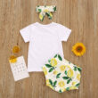 Baby Girl Easy Peasy Letter Print Top & Bloomers