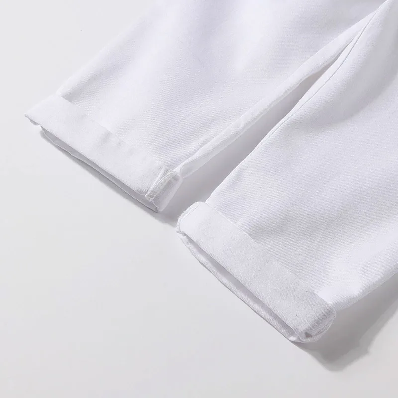 Baby Boy Embroidery Tucked Button Shirt, Elastic Pants 2 pcs Outfit - Image 10