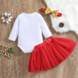 Baby First Christmas Onesie & Skirt Outfit