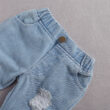 MyLoveHoney Baby Girl Crochet Romper Ripper Jeans Outfit