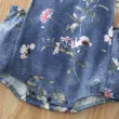Baby Floral Pattern Denim Romper