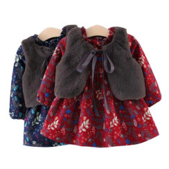 Baby Girl Floral Velvet Dress