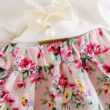 Baby Floral Pattern Elastic Skirt & Vest