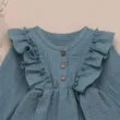 Flower Lace Dress A-Line Long Sleeve - Image 2