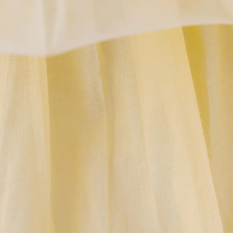 Princess Flower Patch Shoulder Strap Ruffled Wedding Gown Sleeveless - Image 6