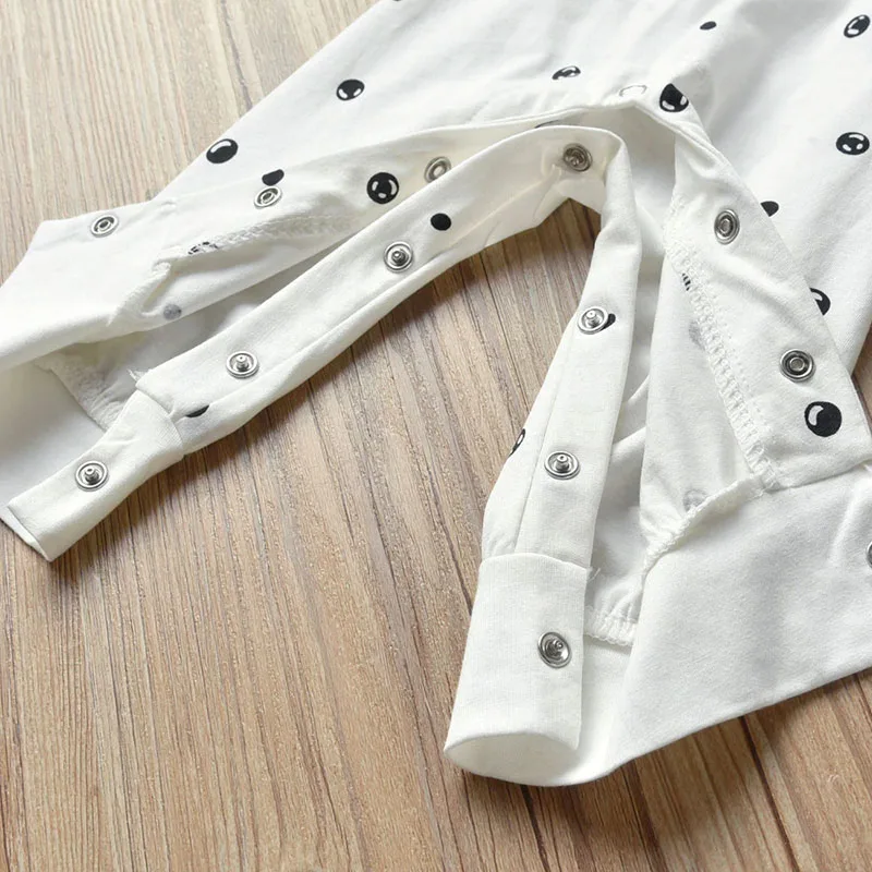 Baby Fox Sleeper with All-Over Bubbles Pattern Jumpsuit Long Sleeve - Image 5