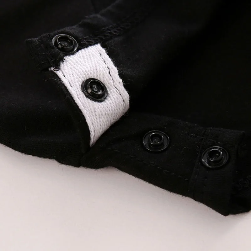 Long Sleeves Cartoon Fox Shirt Zig Zag Print Sweatpants - Image 3