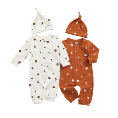 Baby Full Moon Pattern Pajamas Romper