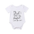 Funny Print My Aunt Says I am Perfect Onesie Short Sleeve