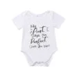 Funny Print My Aunt Says I am Perfect Onesie Short Sleeve