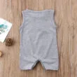 Baby Beast Mode On Romper Sleeveless Funny Print
