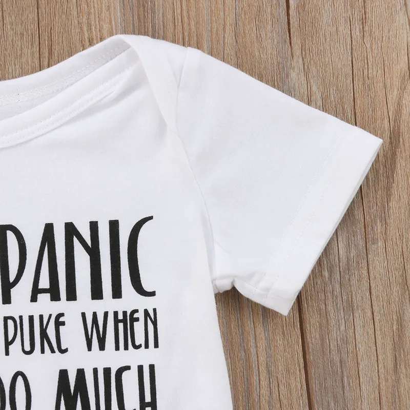 Funy Quote I Drink Too Much Onesie Short Sleeve - Image 3