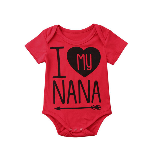 Funny Quotes Letter Print Onesie Short Sleeve - Image 4