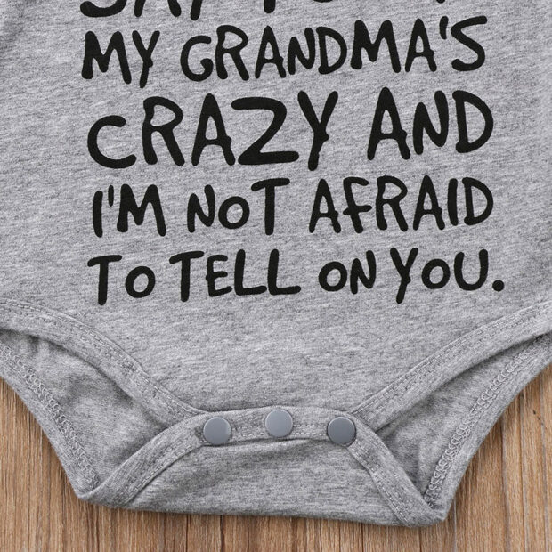 Baby Be Careful What You Say to Me Onesie Funny Saying