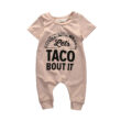Baby Funny Saying Let's Taco Bout It Romper